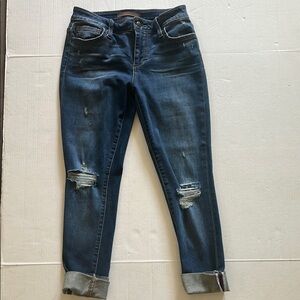Joe’s Ankle Cropped Distressed Jeans